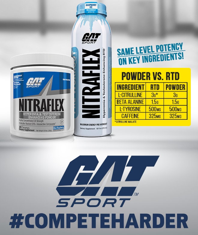 GAT Sport Nitraflex. Same level potency on key ingredients!
